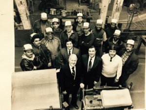 The men of Darby Wire Mesh circa 1980